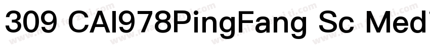 309 CAI978PingFang Sc Medium字体转换